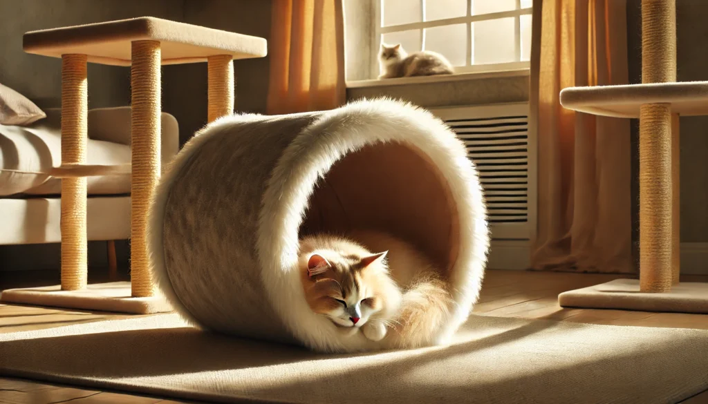 Hoe voorkom je dat een kattentunnel verschuift?