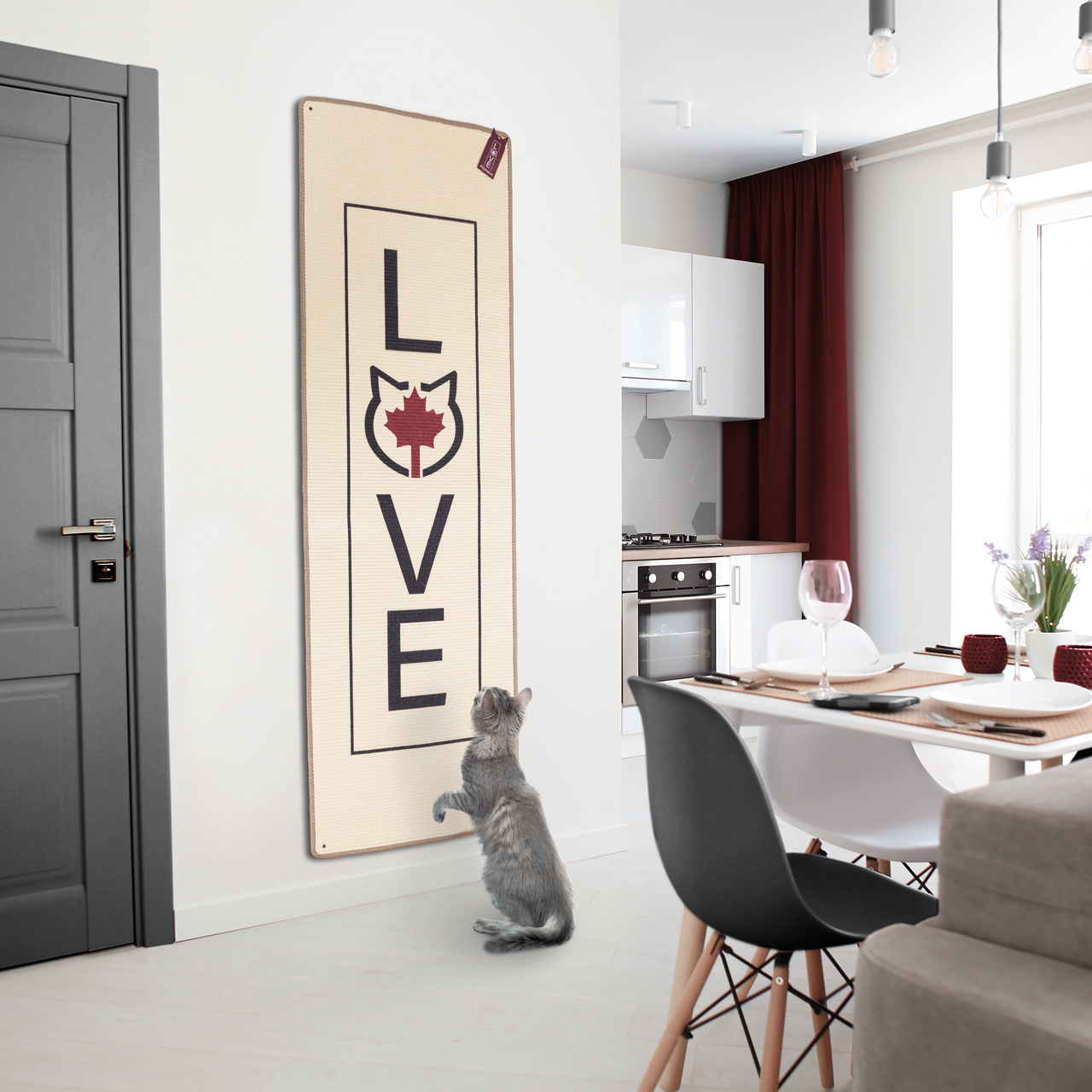 Krabmat Deluxe Love beige 180 x 60 cm