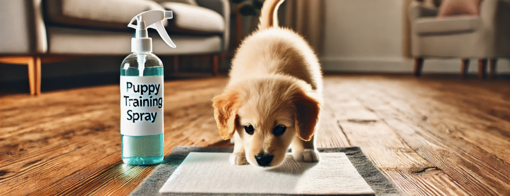 Waarom een puppy training spray helpt bij het gebruik van puppy pads