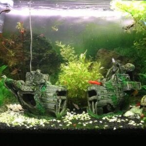 Aquarium Decoratie Schip