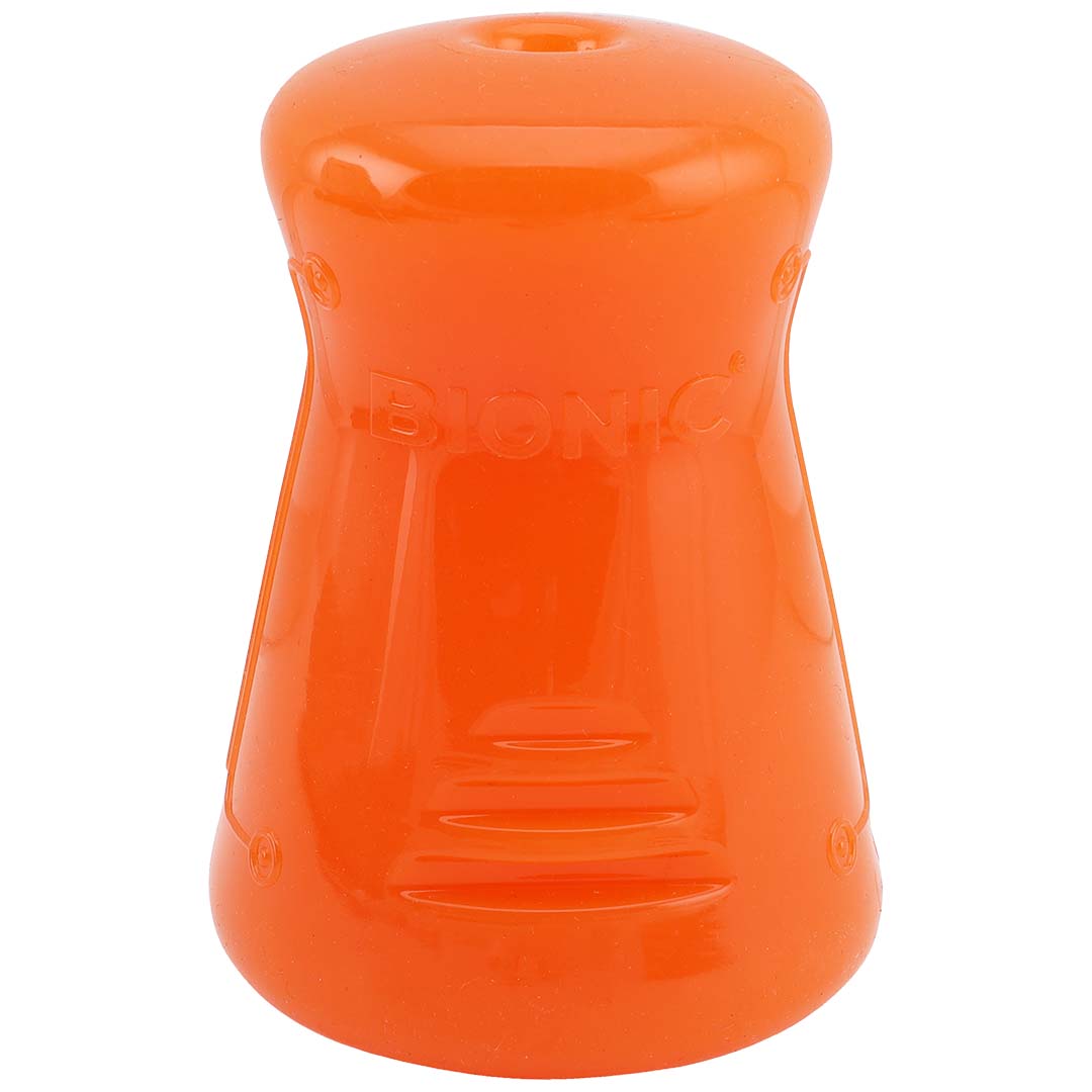 BIONIC voederspeeltje Treat Shaker 7x7x10cm oranje