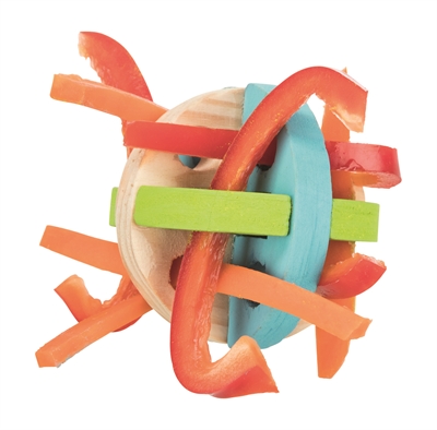 Trixie Speel En Snackbal Hout 8 cm - Afbeelding 4