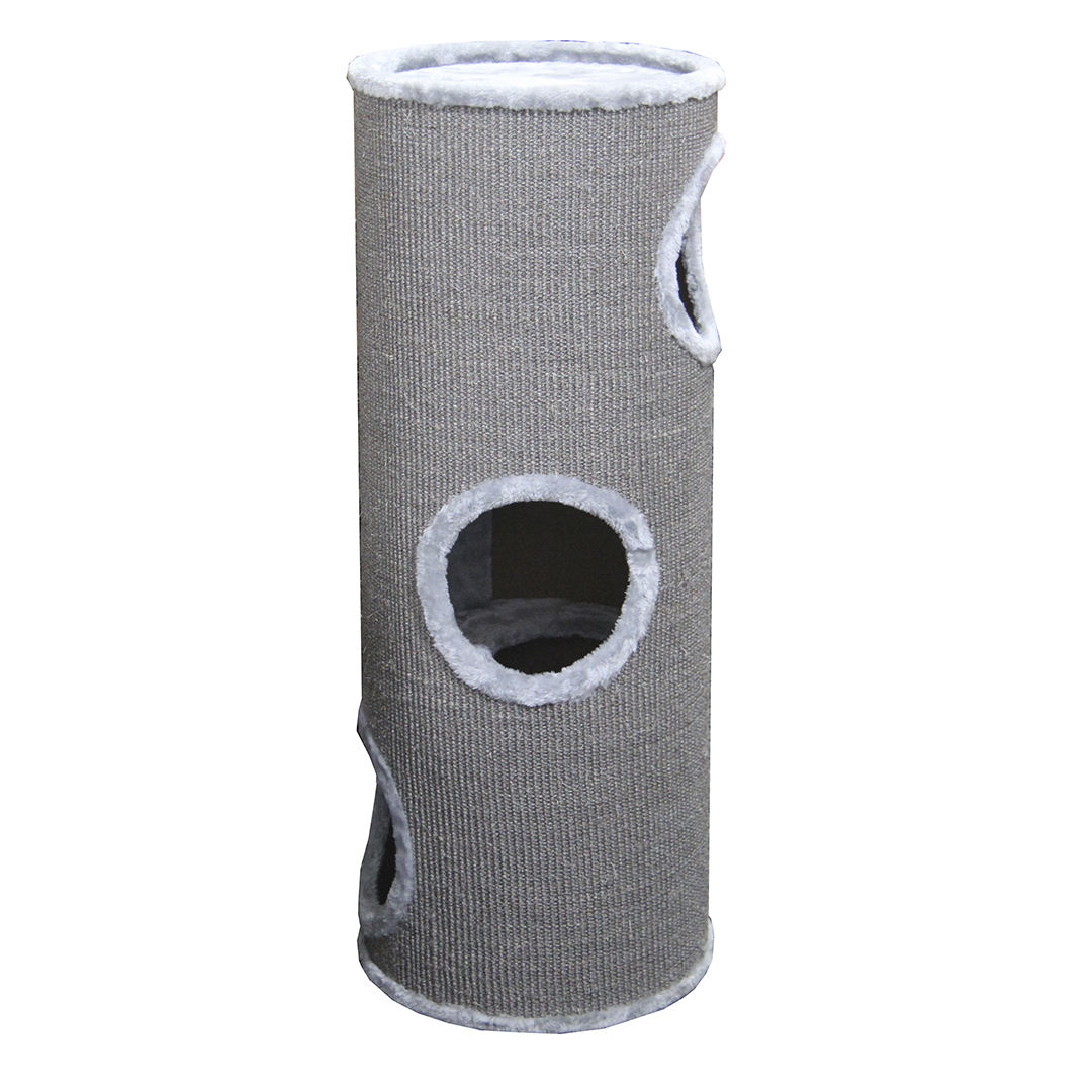 Krabpaal Trend Catdome Everlasttower 3Level 37x37x100cm grijs
