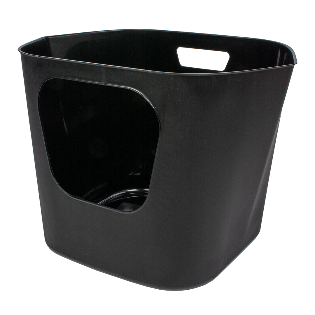 DEAN - Open gerecycleerde kattenbak refill 54,4x43,9x40,5cm zwart