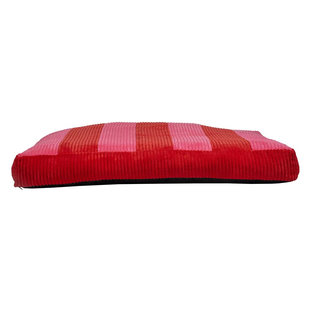 Hondenkussen COZY STRIPE L-120x80x12cm rood/roze - Afbeelding 5