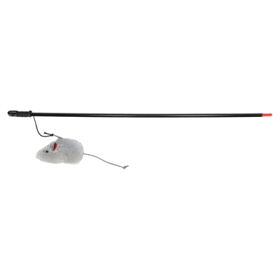 Trixie Speelhengel Muis Kunststof / Pluche Met Catnip 100 cm 4 St - Afbeelding 3