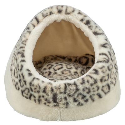 Trixie Kattenmand Iglo Leo Soft Pluche Creme / Panterprint 35X41X26 cm - Afbeelding 3