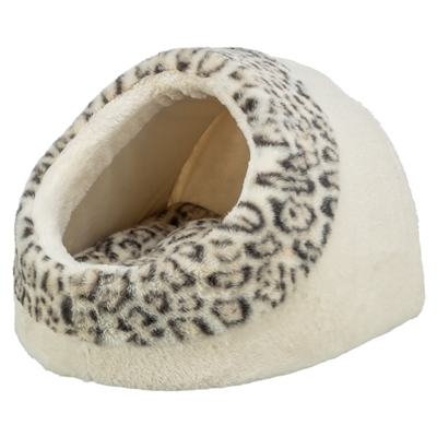 Trixie Kattenmand Iglo Leo Soft Pluche Creme / Panterprint 35X41X26 cm - Afbeelding 5