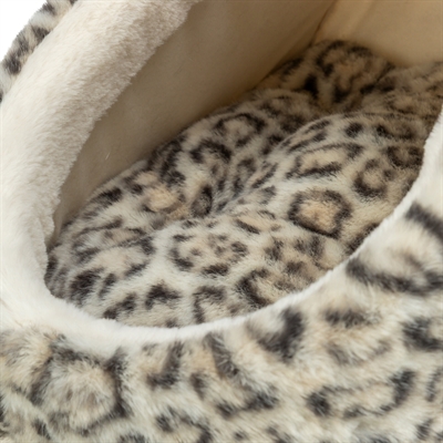 Trixie Kattenmand Iglo Leo Soft Pluche Creme / Panterprint 35X41X26 cm - Afbeelding 6
