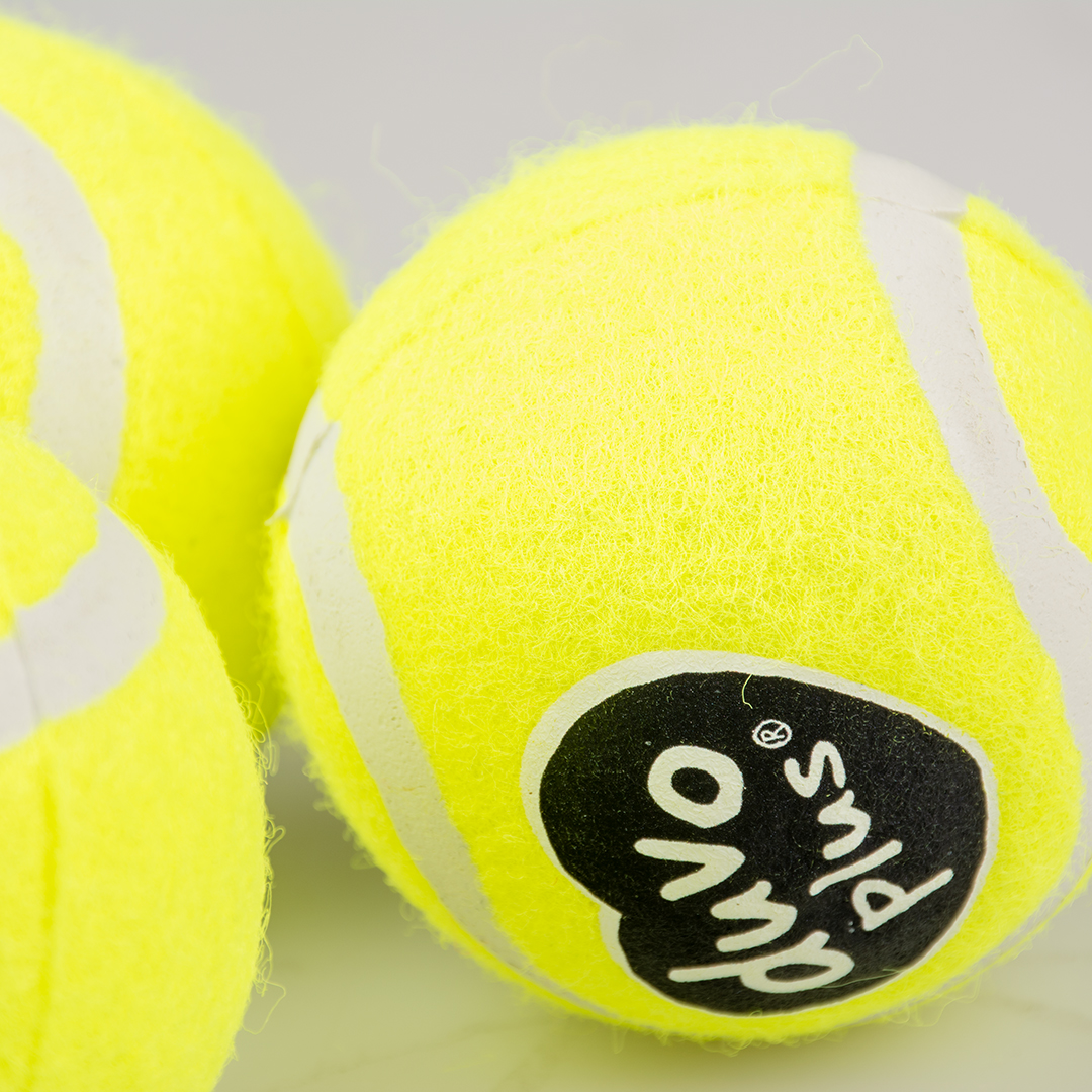 Tennisbal 3st - Ø6cm geel - Afbeelding 2
