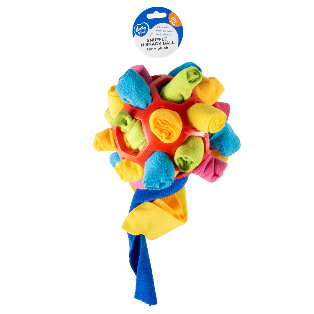 Snuffel en snackbal 14x14x14cm meerkleurig - Afbeelding 4
