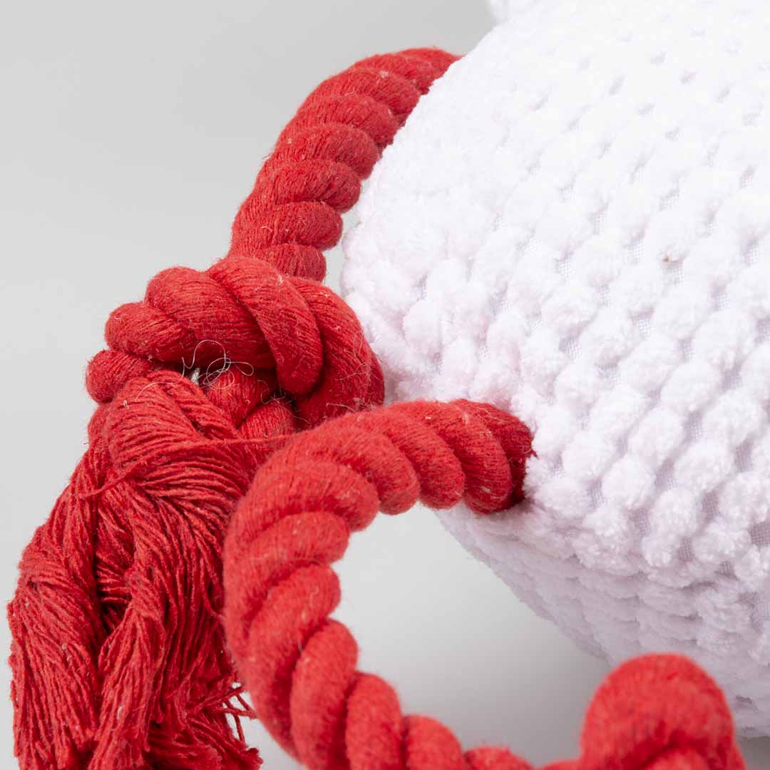 Xmas Knuffel met touw sneeuwman 35x14x8cm meerkleurig - Afbeelding 2