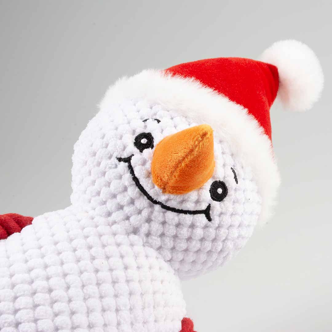 Xmas Knuffel met touw sneeuwman 35x14x8cm meerkleurig - Afbeelding 3
