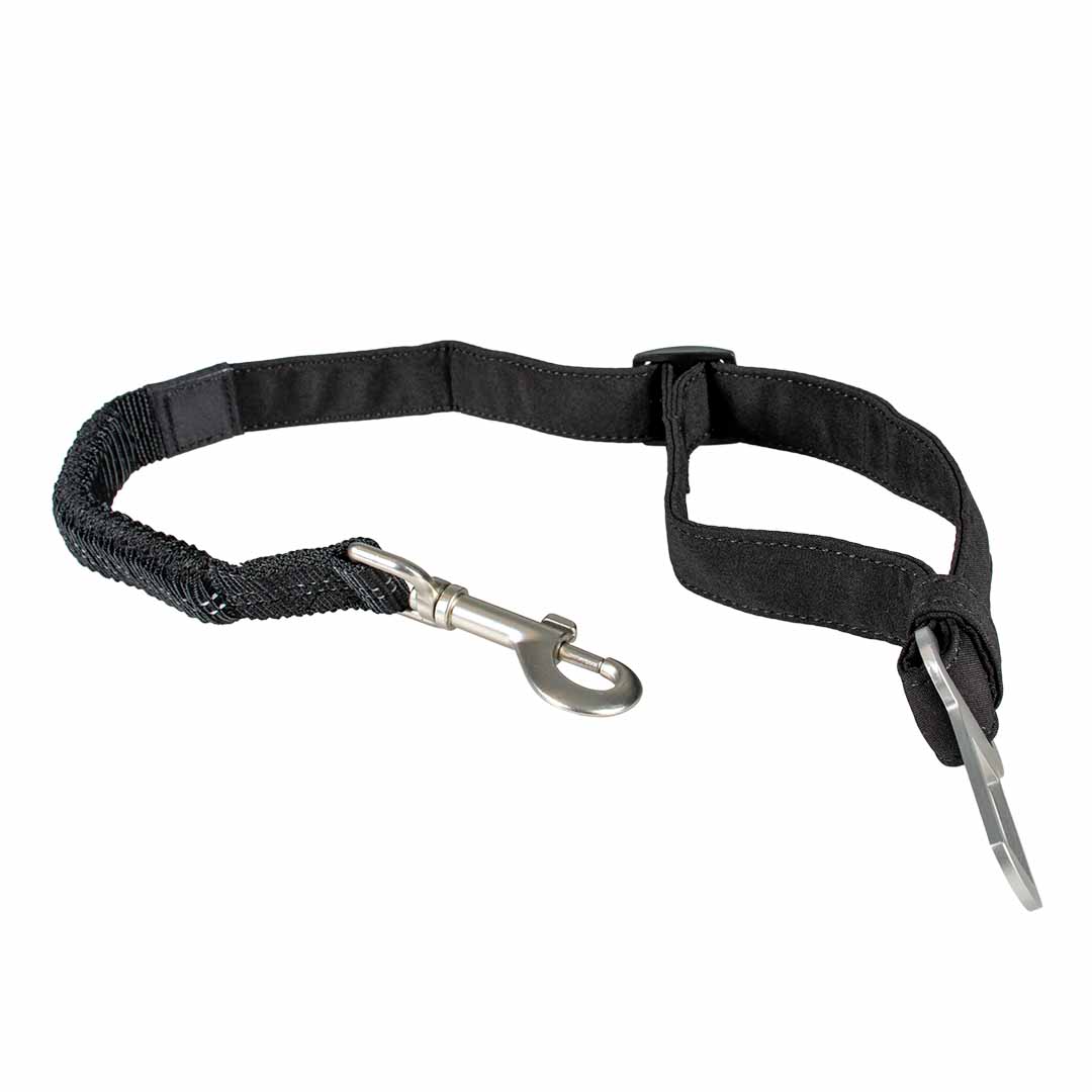 Trail 2-in-1 veiligheidsgordel 85x2,5x2cm zwart