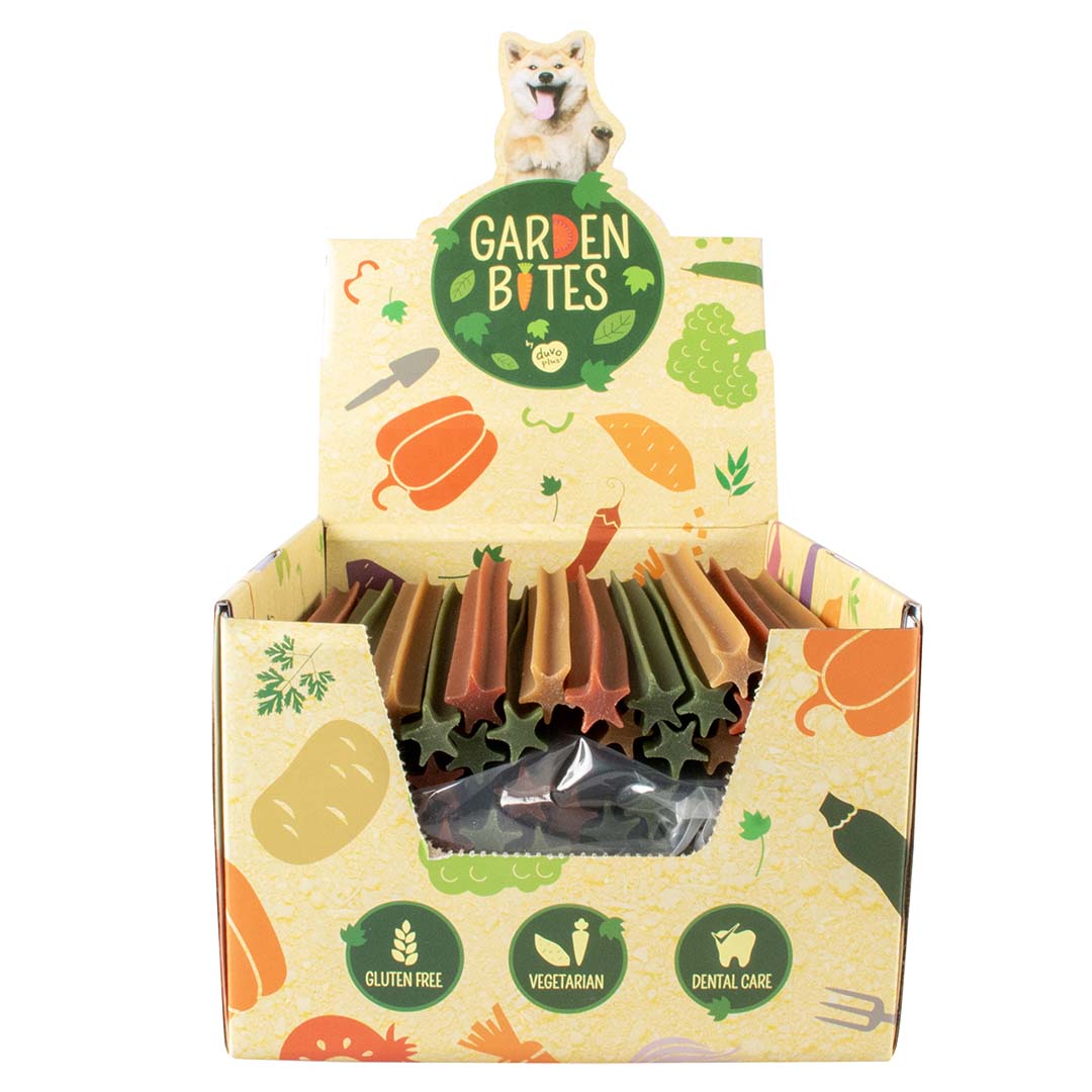 Garden Bites dental sticks XL-25cm-80g-display gemengde kleuren - Afbeelding 6