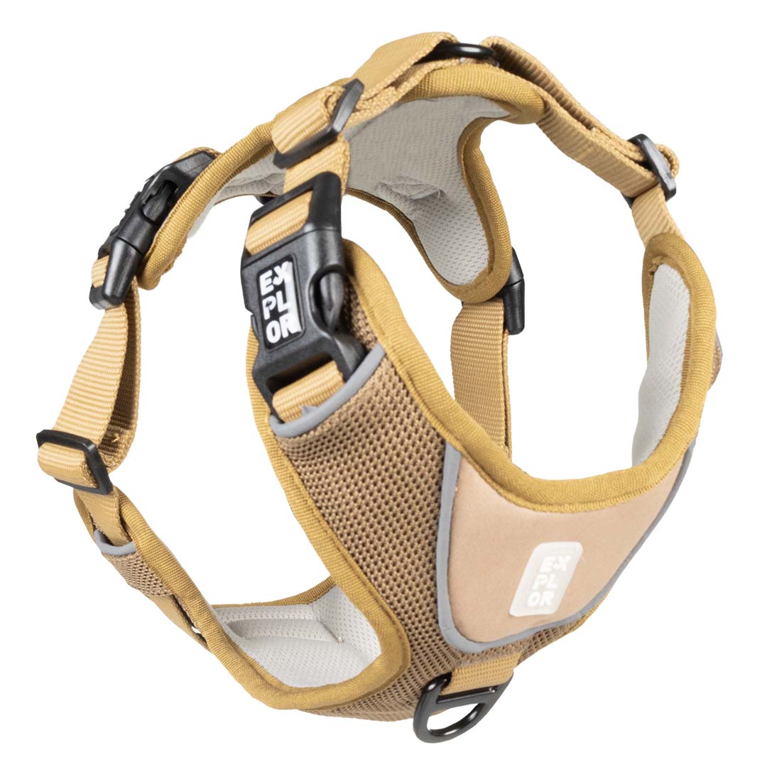 Ultimate Fit No-Pull harnas Classic L-48-58cm-58-81cm honey gold