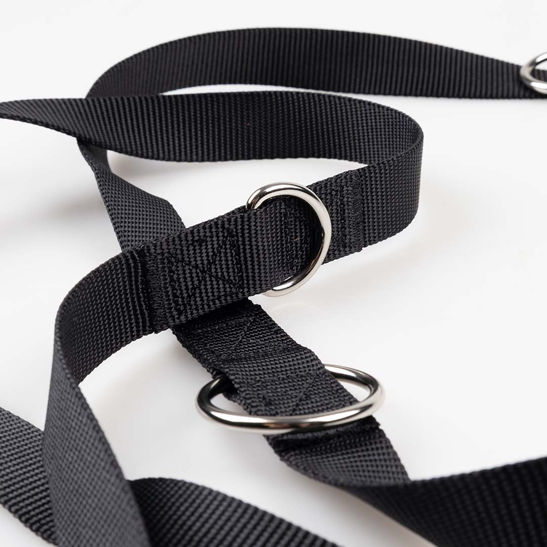 Leiband Duo Classic S/M-240cm/15mm zwart - Afbeelding 4