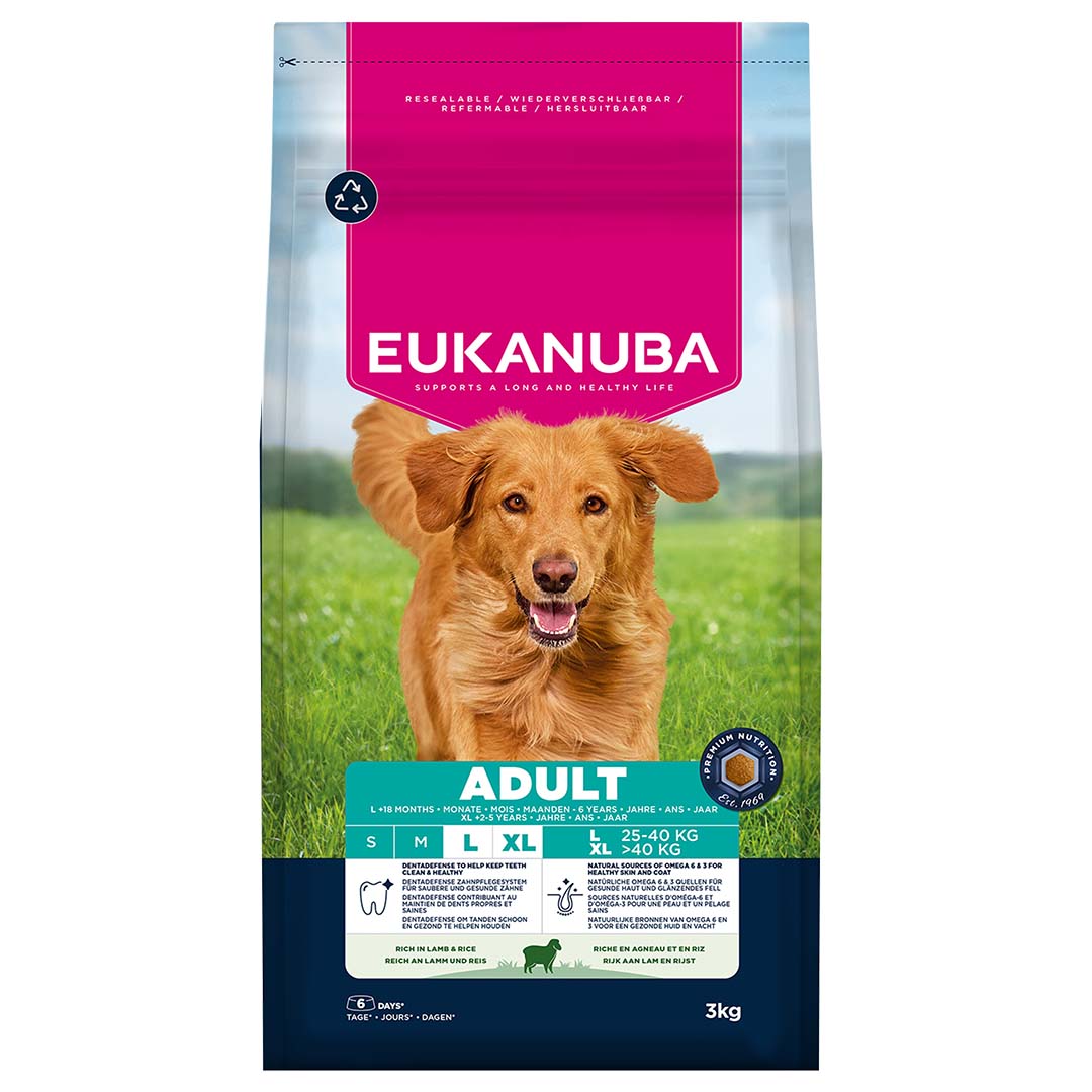 Euk dog adult large breed lamb&rice 3kg - Afbeelding 6