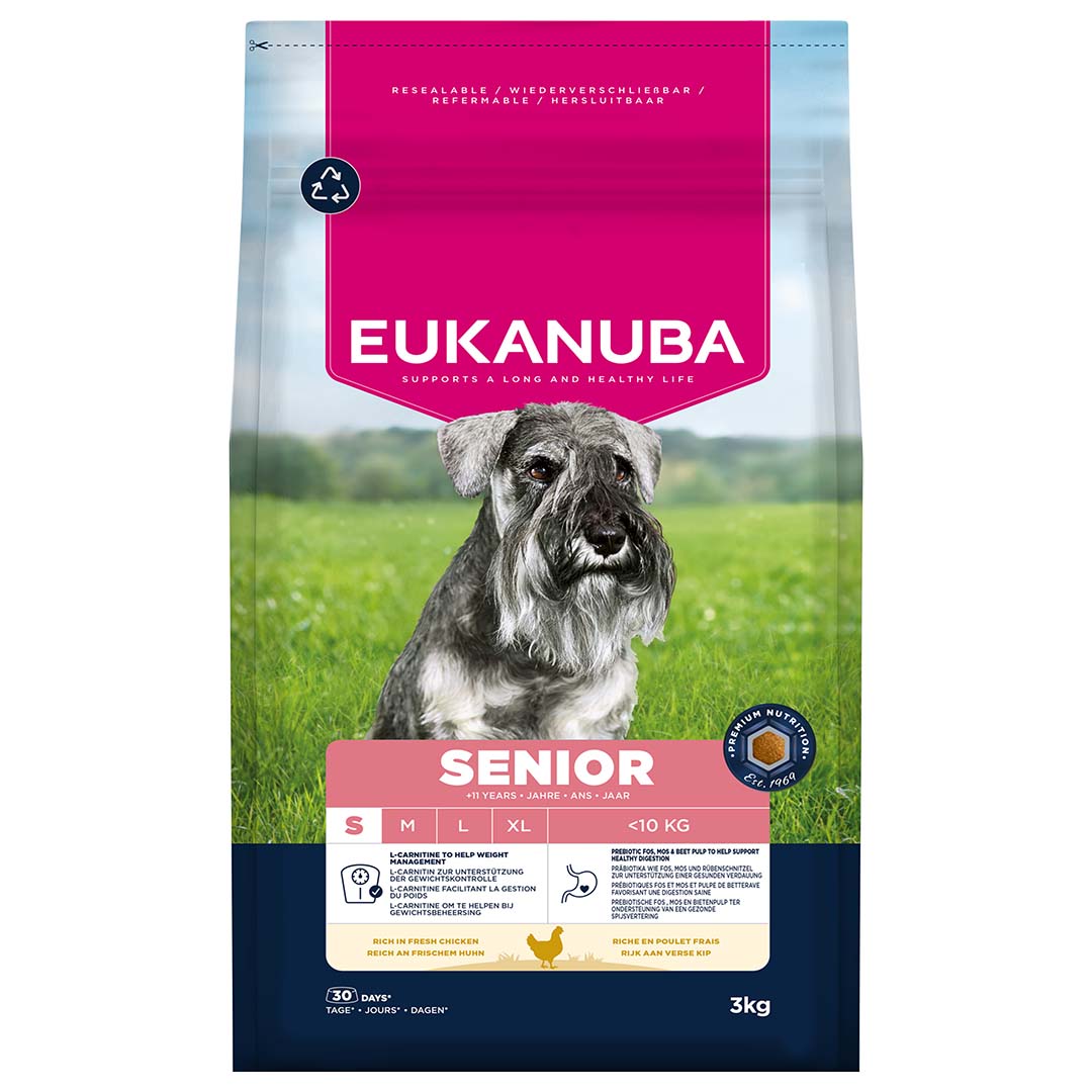 Euk dog senior small breed chicken 3kg - Afbeelding 2