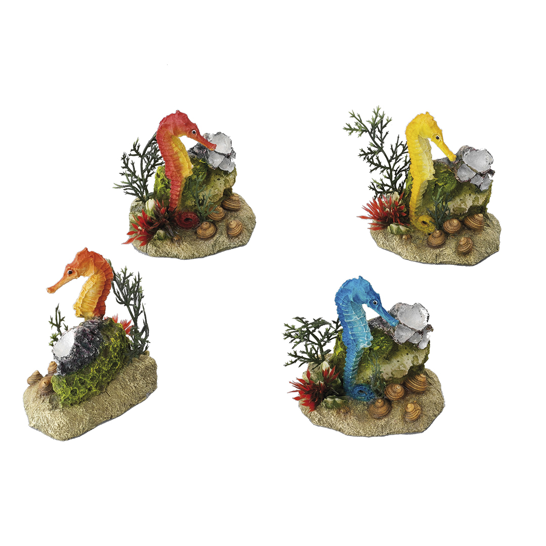 Zeepaardje met plant 9,5x6x10CM