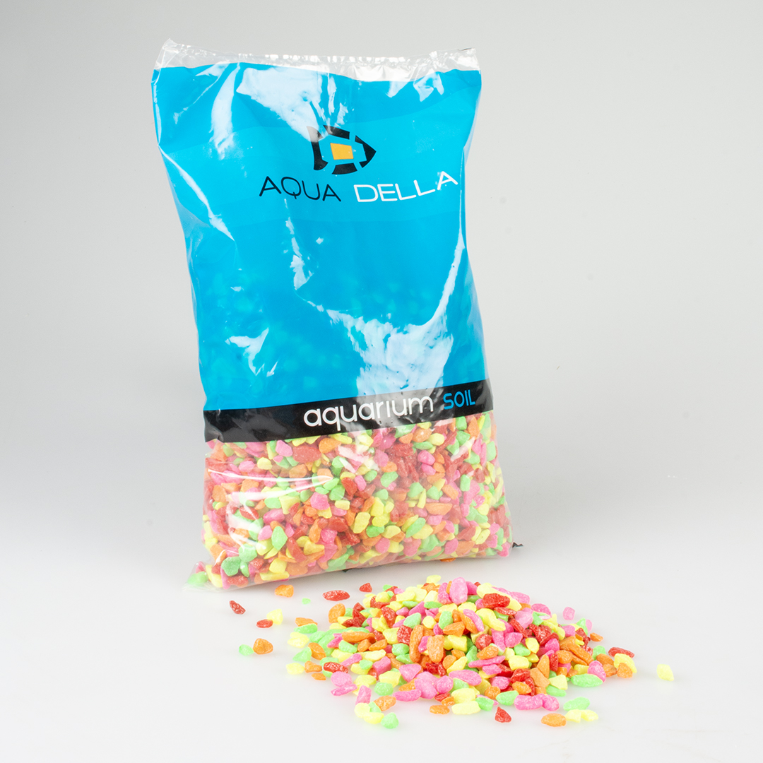 Mix neon aquariumgrind 6-9mm/2kg meerkleurig - Afbeelding 2