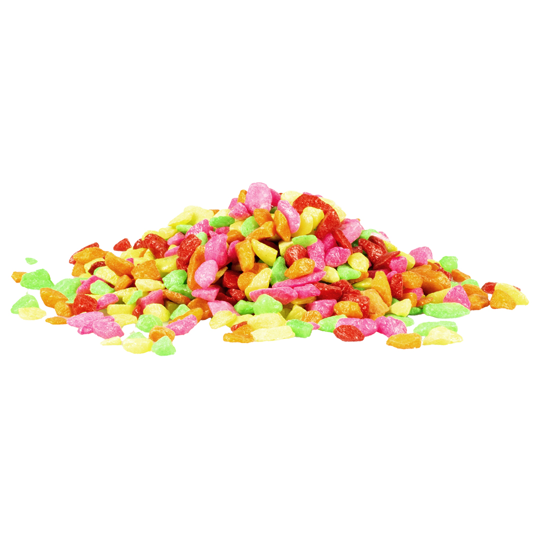 Mix neon aquariumgrind 6-9mm/2kg meerkleurig