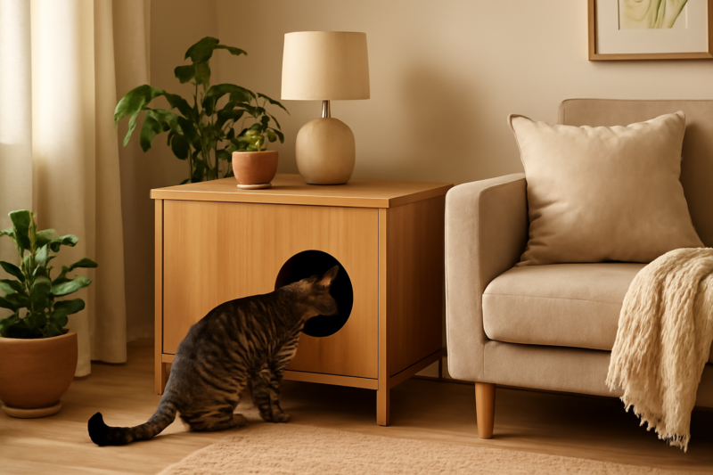 Kattenbak als meubel: stijlvolle oplossingen voor elk interieur