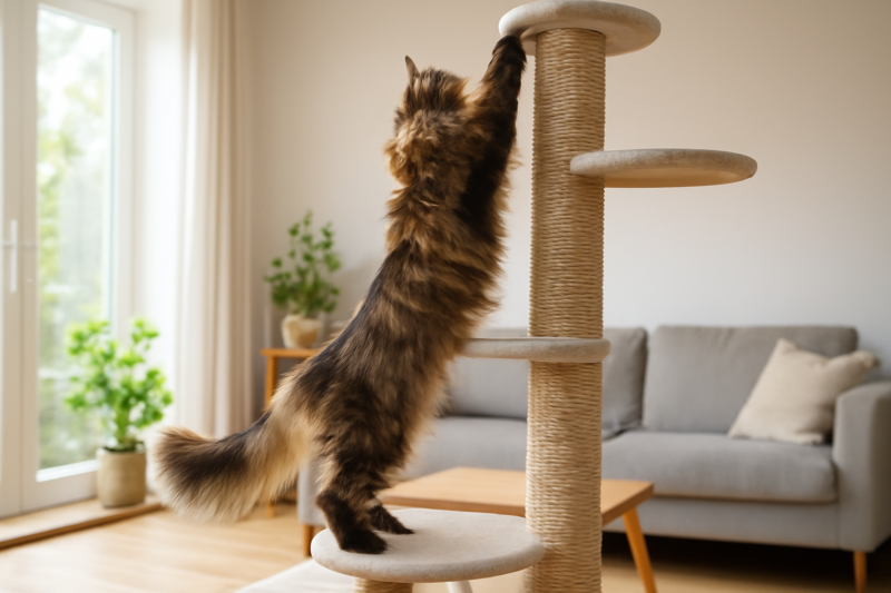 Krabpaal voor grote katten: de beste XXL krabpalen voor Maine Coon en andere rassen