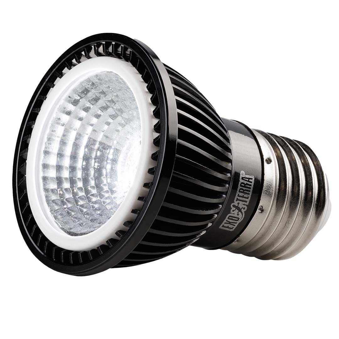 EX TerraSky UV UVB LED spot 3W-6x5x5cm zwart