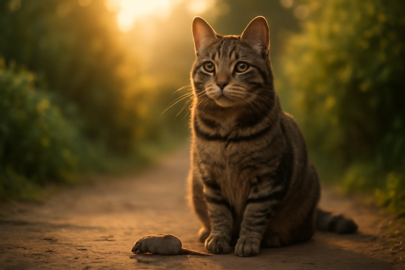Waarom brengt mijn kat dode dieren mee naar huis?