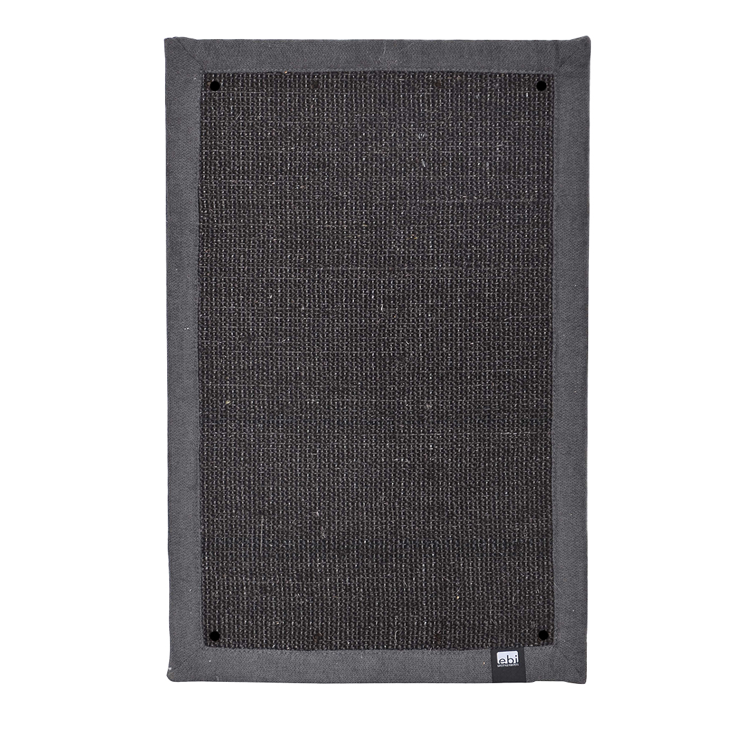 Krabmat Krappa hoek 58x38x1,5cm zwart