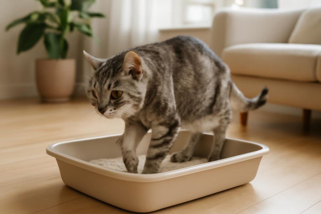 Kattenbak voor een oude kat: lage instap en slimme aanpassingen